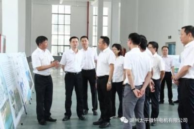 王綱市長蒞臨太平電機(jī)調(diào)研年產(chǎn)15萬套高精微特電機(jī)、5萬套高精控制電機(jī)及其動(dòng)力系統(tǒng)、100萬套民用微特電機(jī)項(xiàng)目